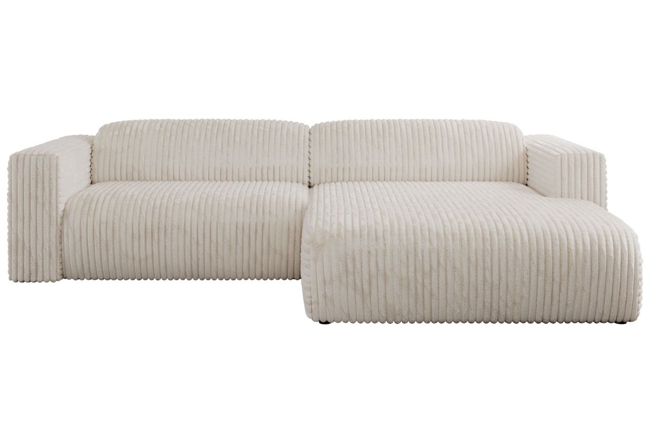 Narożnik PASADENA L - strona prawa - beżowy, sztruks