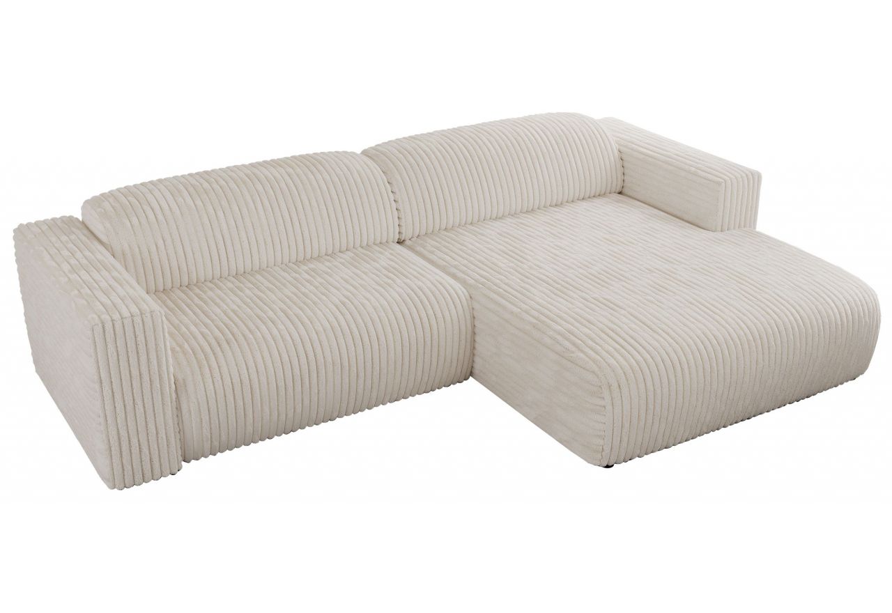 Narożnik PASADENA L - strona prawa - beżowy, sztruks