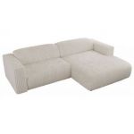 Narożnik PASADENA L - strona prawa - beżowy, sztruks