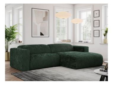 Narożnik PASADENA L - strona prawa - ciemnozielony, sztruks