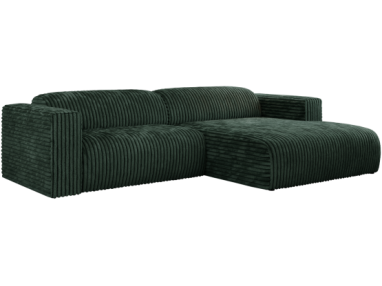 Narożnik PASADENA L - strona prawa - ciemnozielony, sztruks