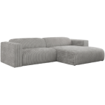 Narożnik PASADENA L - strona prawa - jasnoszary, sztruks