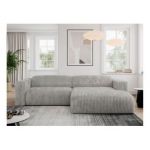 Narożnik PASADENA L - strona prawa - jasnoszary, sztruks