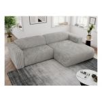 Narożnik PASADENA L - strona prawa - jasnoszary, sztruks