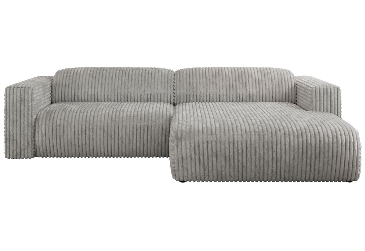 Narożnik PASADENA L - strona prawa - jasnoszary, sztruks