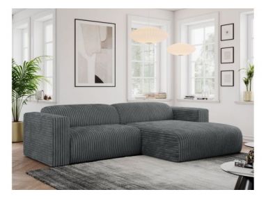 Narożnik PASADENA L - strona prawa - szary, sztruks