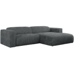 Narożnik PASADENA L - strona prawa - szary, sztruks