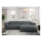 Narożnik PASADENA L - strona prawa - szary, sztruks