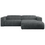 Narożnik PASADENA L - strona prawa - szary, sztruks