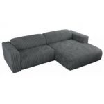 Narożnik PASADENA L - strona prawa - szary, sztruks