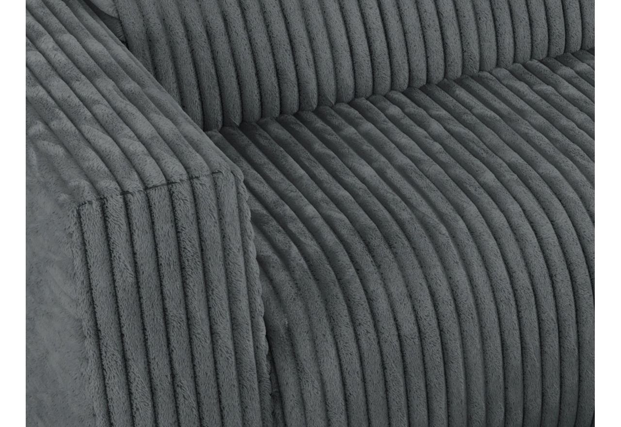 Narożnik PASADENA L - strona prawa - szary, sztruks