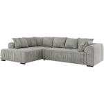 Narożnik ORTA L - strona lewa - jasnoszary, struktura