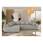 Narożnik ORTA L - strona lewa - jasnoszary, struktura