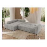 Narożnik ORTA L - strona lewa - jasnoszary, struktura