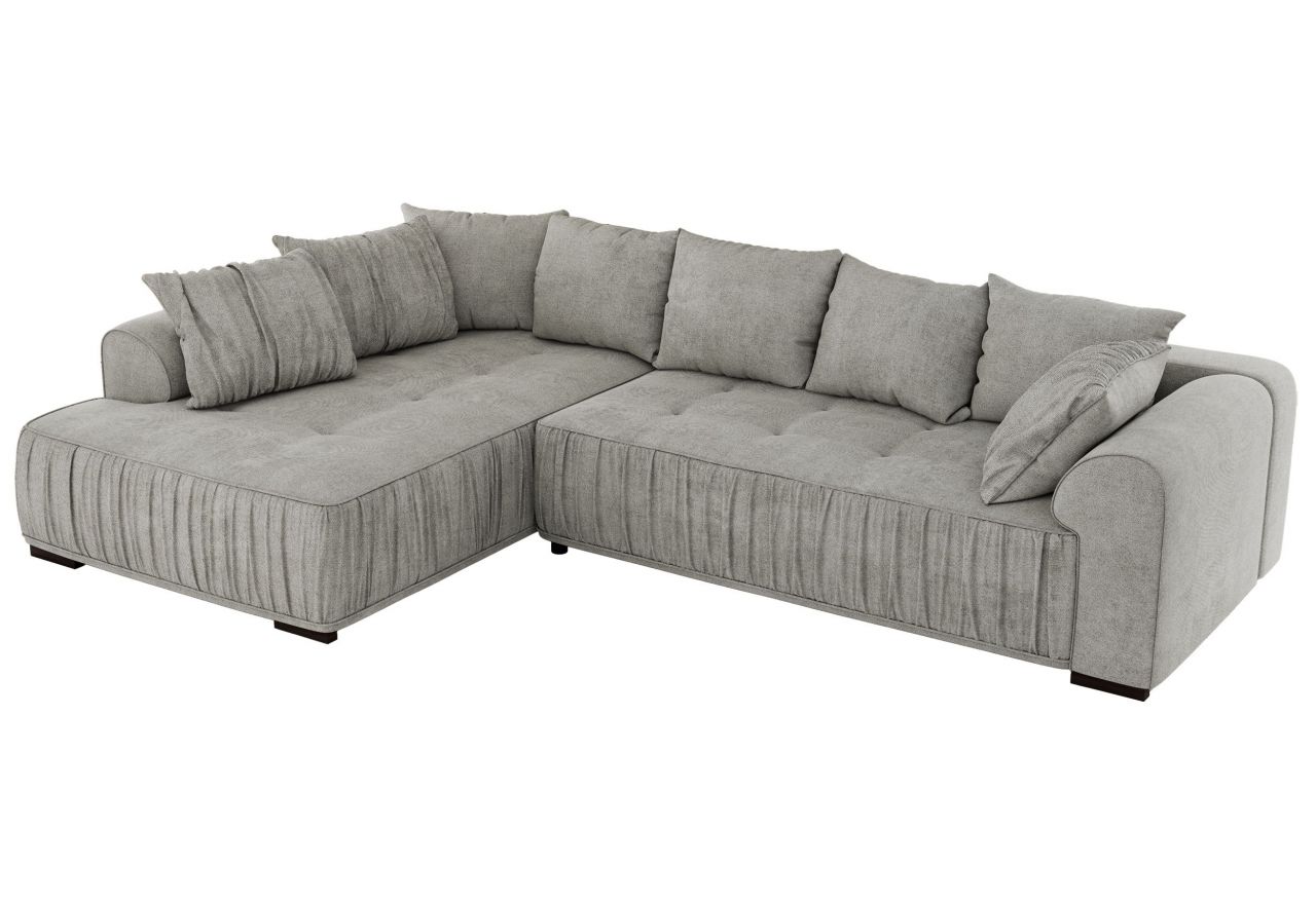 Narożnik ORTA L - strona lewa - jasnoszary, struktura