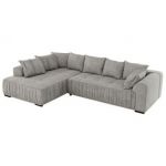 Narożnik ORTA L - strona lewa - jasnoszary, struktura