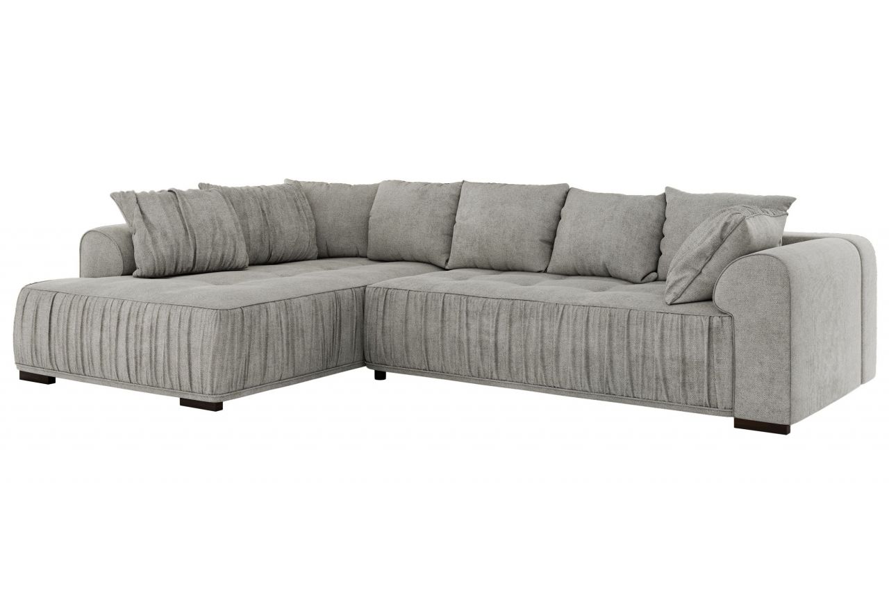 Narożnik ORTA L - strona lewa - jasnoszary, struktura