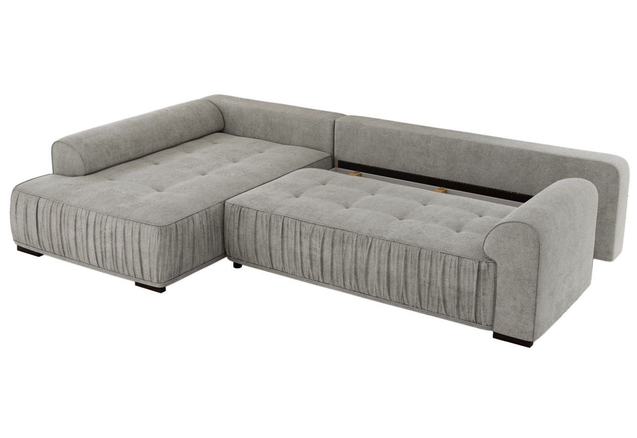 Narożnik ORTA L - strona lewa - jasnoszary, struktura