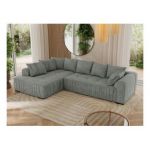 Narożnik ORTA L - strona lewa - szary, struktura