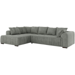 Narożnik ORTA L - strona lewa - szary, struktura