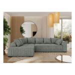 Narożnik ORTA L - strona lewa - szary, struktura