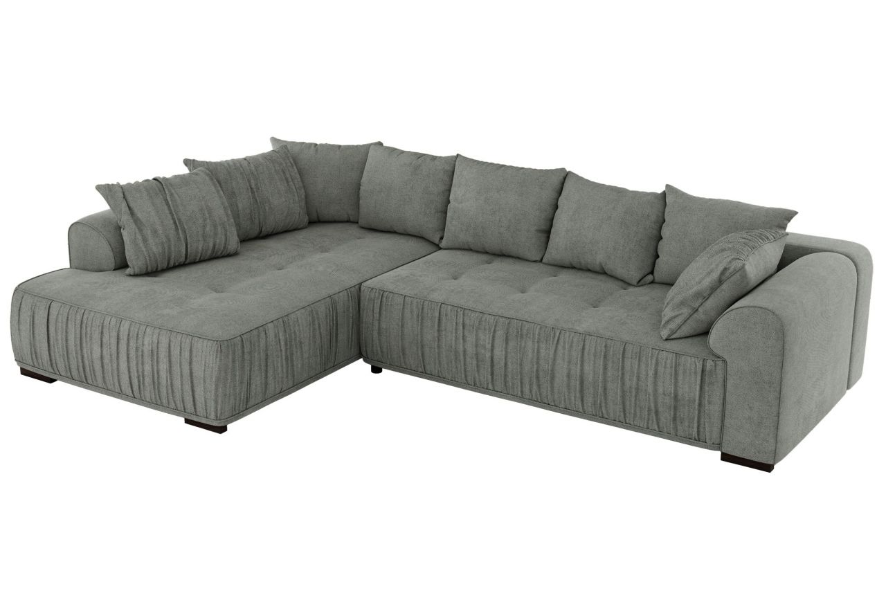 Narożnik ORTA L - strona lewa - szary, struktura