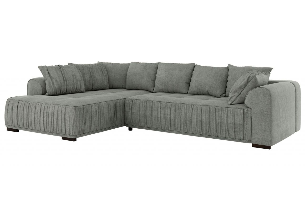 Narożnik ORTA L - strona lewa - szary, struktura