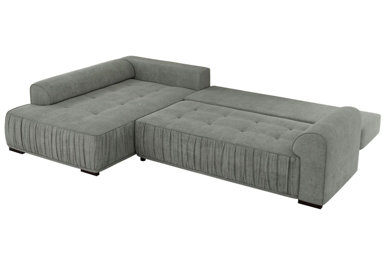 Narożnik ORTA L - strona lewa - szary, struktura