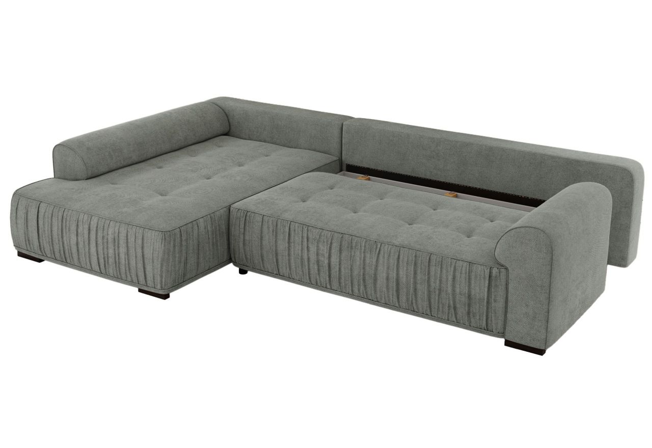 Narożnik ORTA L - strona lewa - szary, struktura