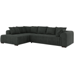 Narożnik ORTA L - strona lewa - ciemnoszary, struktura