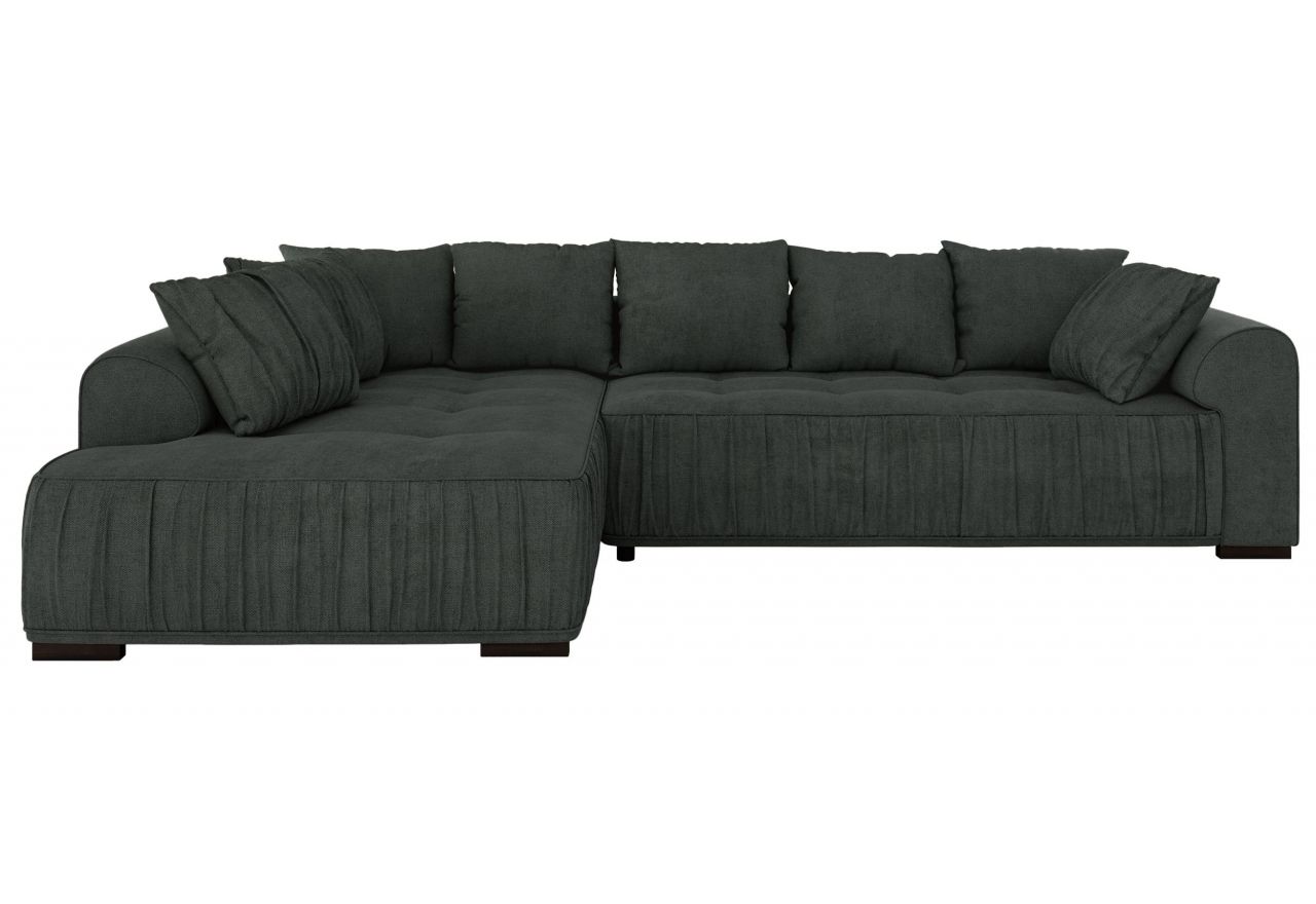 Narożnik ORTA L - strona lewa - ciemnoszary, struktura