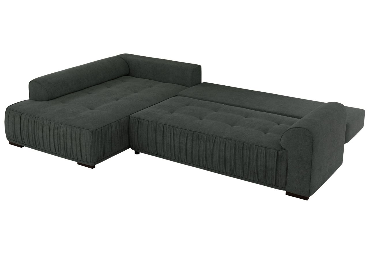 Narożnik ORTA L - strona lewa - ciemnoszary, struktura