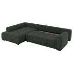 Narożnik ORTA L - strona lewa - ciemnoszary, struktura