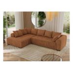 Narożnik ORTA L - strona lewa - pomarańczowy, struktura