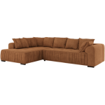 Narożnik ORTA L - strona lewa - pomarańczowy, struktura