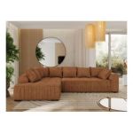 Narożnik ORTA L - strona lewa - pomarańczowy, struktura