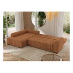 Narożnik ORTA L - strona lewa - pomarańczowy, struktura