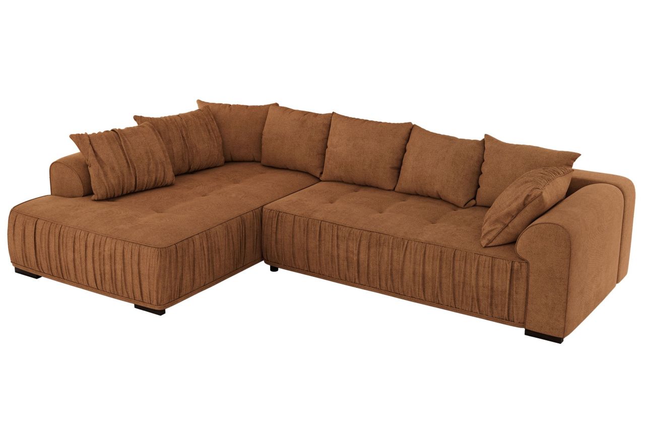 Narożnik ORTA L - strona lewa - pomarańczowy, struktura