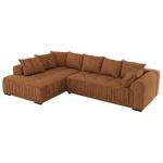 Narożnik ORTA L - strona lewa - pomarańczowy, struktura