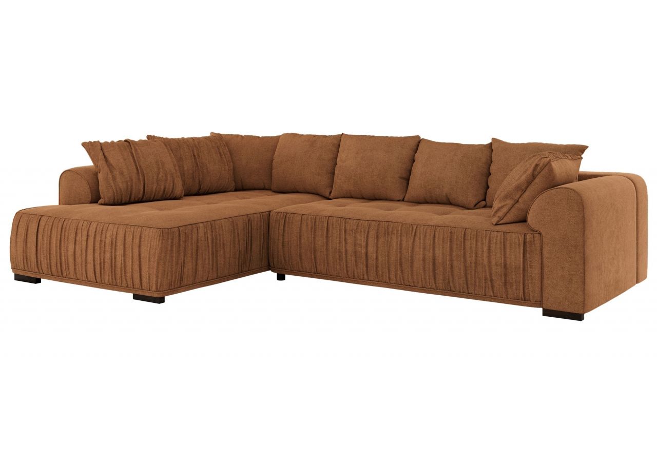 Narożnik ORTA L - strona lewa - pomarańczowy, struktura