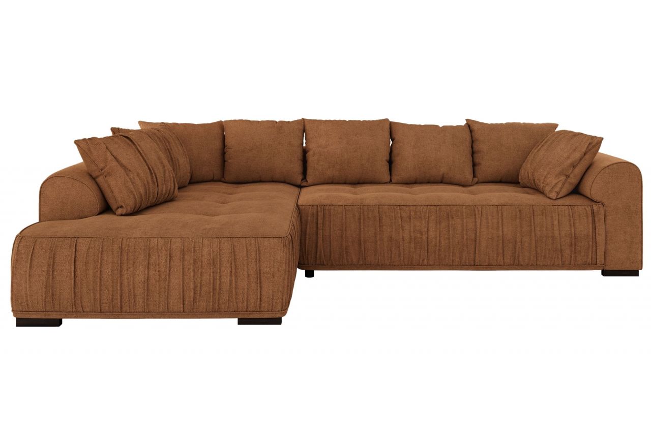 Narożnik ORTA L - strona lewa - pomarańczowy, struktura