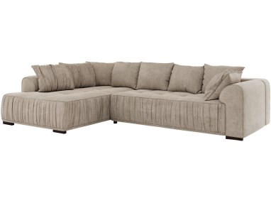 Narożnik ORTA L - strona lewa - beżowy, struktura