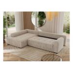 Narożnik ORTA L - strona lewa - beżowy, struktura