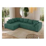 Narożnik ORTA L - strona lewa - zielony, struktura