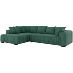 Narożnik ORTA L - strona lewa - zielony, struktura