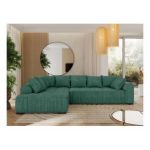 Narożnik ORTA L - strona lewa - zielony, struktura