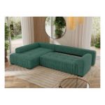 Narożnik ORTA L - strona lewa - zielony, struktura