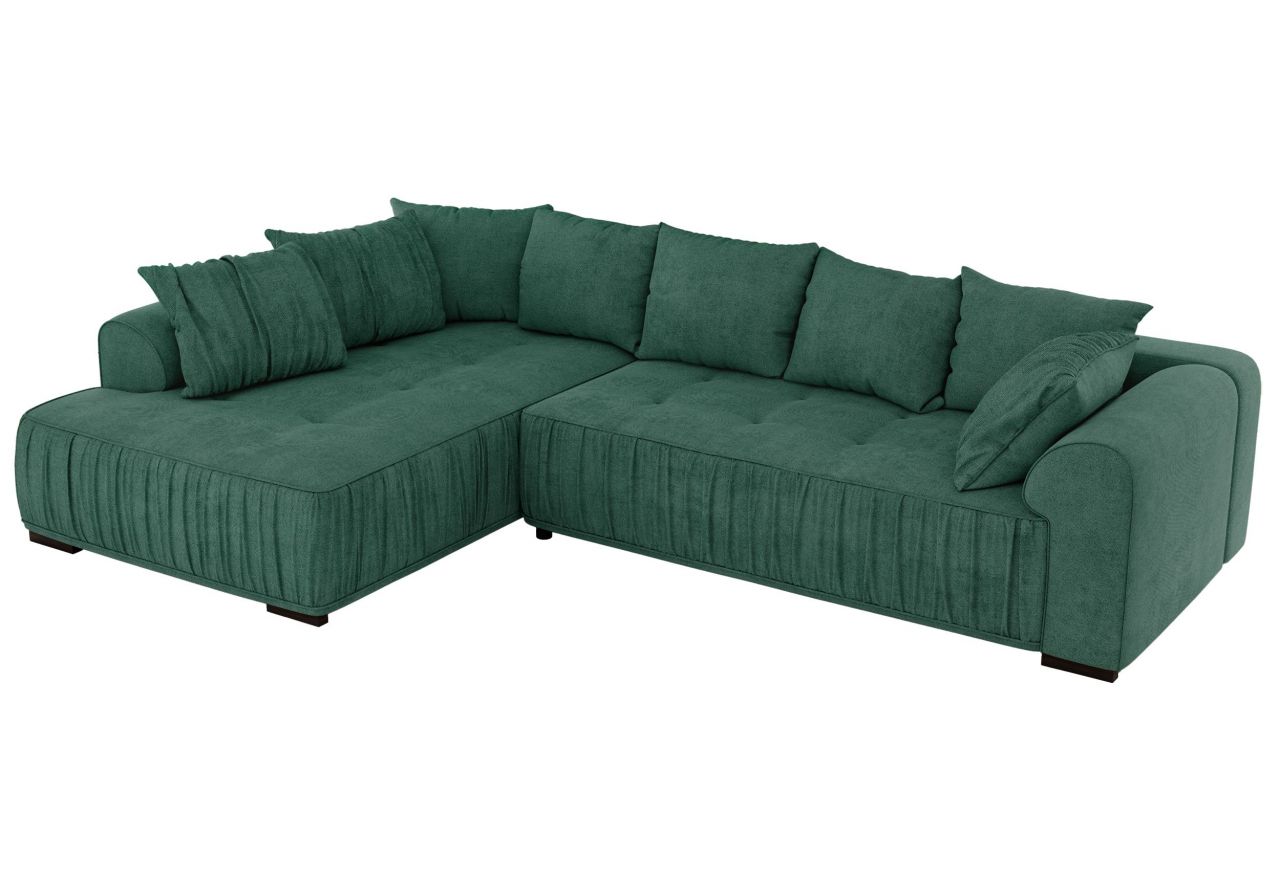 Narożnik ORTA L - strona lewa - zielony, struktura