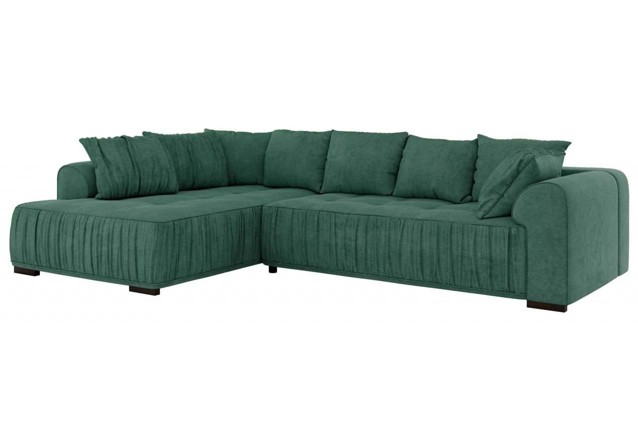 Narożnik ORTA L - strona lewa - zielony, struktura