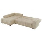 Narożnik ORTA L - strona lewa - beżowy, welwet